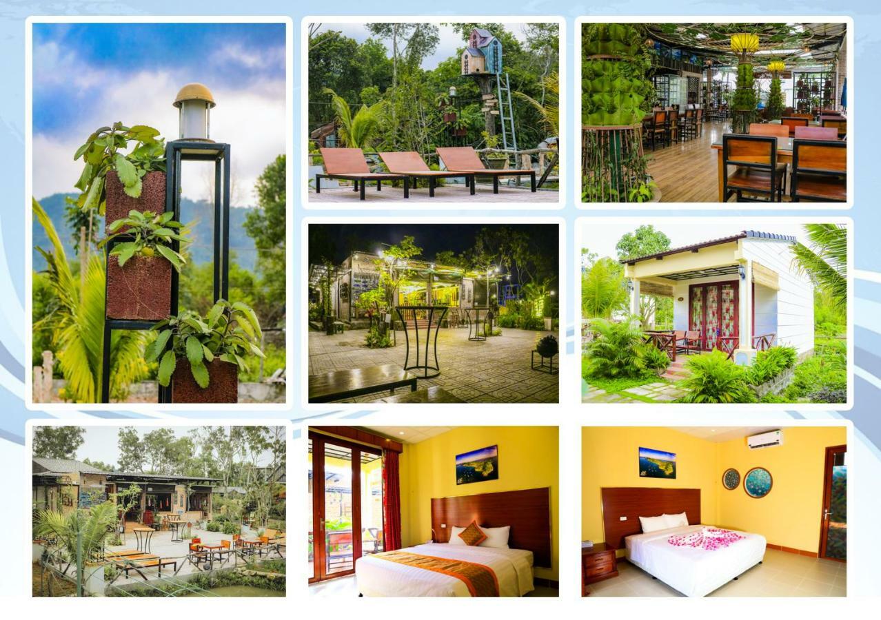 Bungalows Bai Vong Дуонг-Донг Экстерьер фото